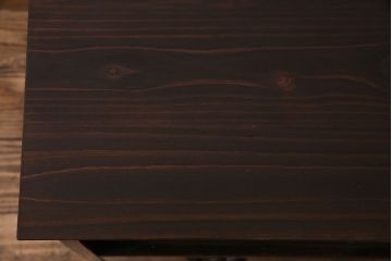 レトロ家具　モールガラス入り　レトロな雰囲気が高まるリメイクローボード(テレビボード)(2)