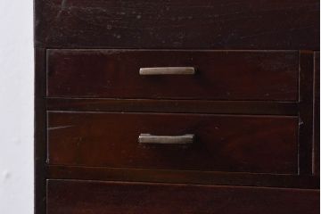 アンティーク雑貨　昭和レトロ　趣きある風合いの小引き出し(裁縫箱)