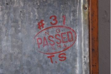 アンティーク雑貨　内面ブリキ張り　レトロな雰囲気づくりにおすすめの木箱(収納箱)