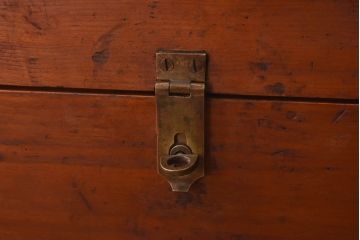 アンティーク雑貨　内面ブリキ張り　レトロな雰囲気づくりにおすすめの木箱(収納箱)