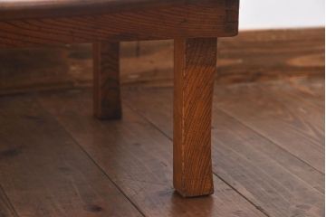 レトロ家具　昭和レトロ　シンプルなデザインの折り畳み式ローテーブル(ちゃぶ台、座卓)
