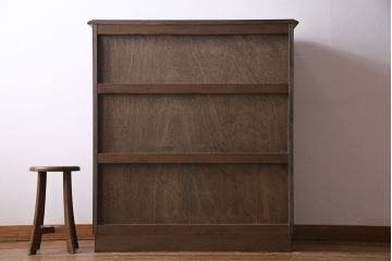 美品!ビンテージ　神戸洋家具　永田良介商店　優雅な佇まいが魅力的なS型整理タンス・6段(引き出し、チェスト)(定価約41万円)