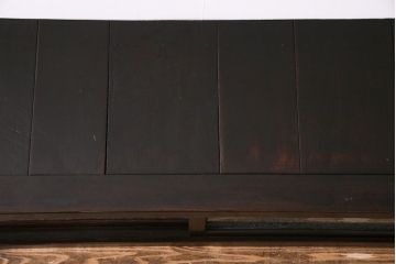 アンティーク雑貨　大正昭和初期　ケヤキ材　重厚な佇まいが魅力のローボード(リビングボード)