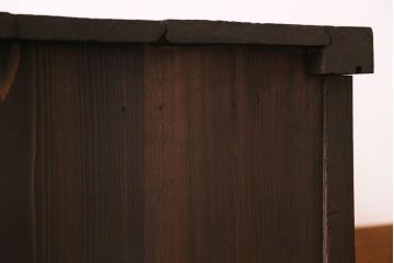 アンティーク雑貨　大正昭和初期　ケヤキ材　重厚な佇まいが魅力のローボード(リビングボード)