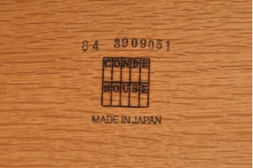中古　CONDE HOUSE(カンディハウス)　ハカマ ダイニングラウンドテーブル(定価約40万9千円)