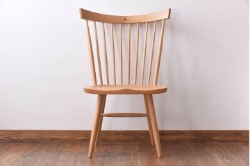 中古　CONDE HOUSE(カンディハウス)　リキウィンザーサイドチェア(ダイニングチェア、アームレスチェア、椅子)(定価約7万7千円)(1)