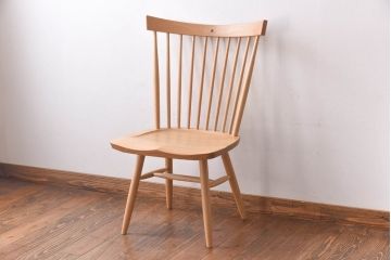 中古　CONDE HOUSE(カンディハウス)　リキウィンザーサイドチェア(ダイニングチェア、アームレスチェア、椅子)(定価約7万7千円)(2)