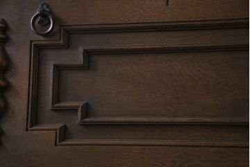 中古・希少品　神戸洋家具　永田良介商店　クリモノ付きライティングビューロー(ワークデスク、簿記机、在宅ワーク、在宅用デスク)(定価約56万円)