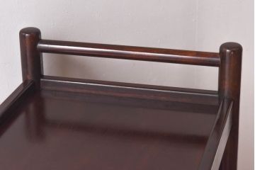 中古　松本民芸家具　シックな雰囲気漂うB型ワゴン(サイドワゴン)