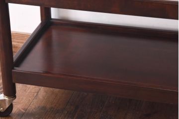 中古　松本民芸家具　シックな雰囲気漂うB型ワゴン(サイドワゴン)