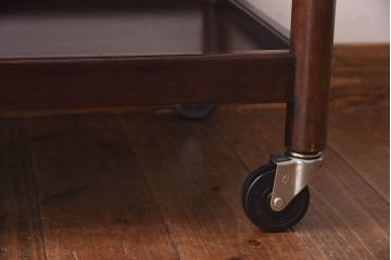 中古　松本民芸家具　シックな雰囲気漂うB型ワゴン(サイドワゴン)