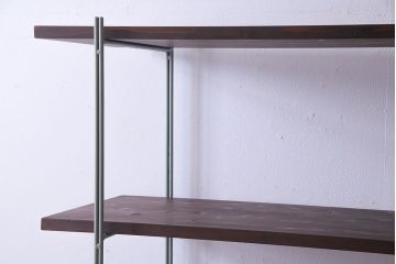 ラフジュ工房オリジナル 細身のペイントアイアンラック【小】(陳列棚、飾り棚)