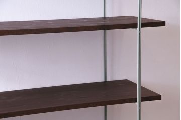 ラフジュ工房オリジナル 細身のペイントアイアンラック【小】(陳列棚、飾り棚)