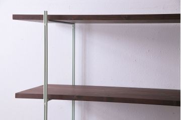 ラフジュ工房オリジナル 細身のペイントアイアンラック【中】(陳列棚、飾り棚)