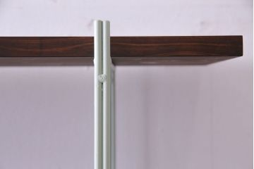 ラフジュ工房オリジナル 細身のペイントアイアンラック【中】(陳列棚、飾り棚)