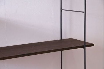 ラフジュ工房オリジナル 無骨な雰囲気が格好いいアイアンラック(陳列棚、飾り棚)