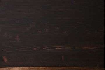 オリジナル　濃い色合いが落ち着いた雰囲気の鉄脚テーブル(ダイニングテーブル)(1)