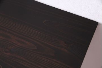 オリジナル　濃い色合いが落ち着いた雰囲気の鉄脚テーブル(ダイニングテーブル)(1)