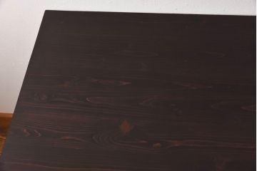 ラフジュ工房オリジナル　すっきりとした鉄脚が魅力的なペイントテーブル(ダイニングテーブル、作業台、6人掛け、4人掛け)(R-029877)(3)
