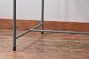 ラフジュ工房オリジナル　すっきりとした鉄脚が魅力的なペイントテーブル(ダイニングテーブル、作業台、6人掛け、4人掛け)(R-029877)(3)