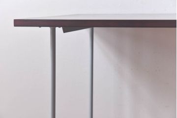 ラフジュ工房オリジナル　すっきりとした鉄脚が魅力的なペイントテーブル(ダイニングテーブル、作業台)