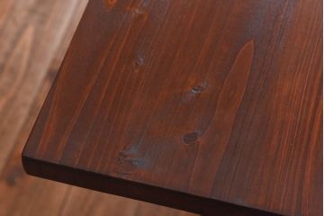 ラフジュ工房オリジナル　細身の脚が格好良い鉄脚テーブル(ダイニングテーブル、作業台)(1)