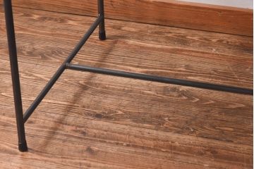 ラフジュ工房オリジナル　細身の脚が格好良い鉄脚テーブル(ダイニングテーブル、作業台)(1)