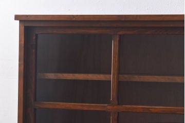 ラフジュ工房オリジナル　古い建具を活かしたガラス戸棚(食器棚、収納棚、陳列棚、キッチンボード)(1)