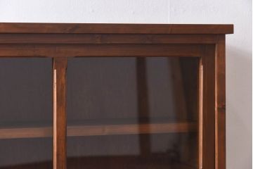 ラフジュ工房オリジナル　古い建具を活かしたガラス戸棚(食器棚、収納棚、陳列棚、キッチンボード)(1)