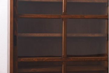 ラフジュ工房オリジナル　古い建具を活かしたガラス戸棚(食器棚、収納棚、陳列棚、キッチンボード)(1)