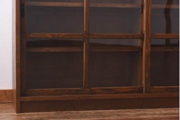 ラフジュ工房オリジナル　古い建具を活かしたガラス戸棚(食器棚、収納棚、陳列棚、キッチンボード)(1)