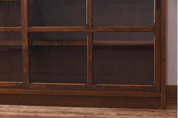 ラフジュ工房オリジナル　古い建具を活かしたガラス戸棚(食器棚、収納棚、陳列棚、キッチンボード)(1)