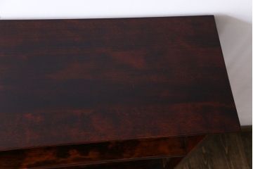 中古　九州民芸家具　樺材　和モダンな雰囲気漂う飾り棚(陳列棚、本棚)