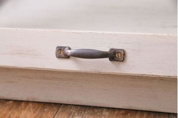 ペイント家具　小振りなサイズが可愛らしいガラスケース(ディスプレイケース)