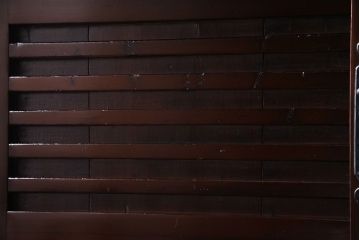 アンティーク家具　ジャンク品　明治期　渋い味わいが楽しめる三国帳場箪笥(時代箪笥、和タンス)