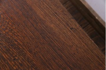レトロ家具　昭和レトロ　栓材　和を感じる木目の角ちゃぶ台(座卓、ローテーブル)