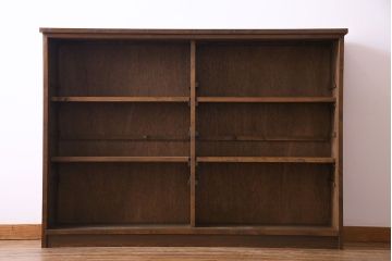 ラフジュ工房オリジナル　古い建具を活かしたガラス戸棚(食器棚、収納棚、陳列棚、キッチンボード)(2)