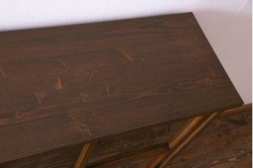 ラフジュ工房オリジナル　古い建具を活かしたガラス戸棚(食器棚、収納棚、陳列棚、キッチンボード)(2)