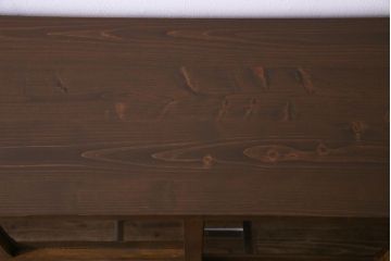 ラフジュ工房オリジナル　古い建具を活かしたガラス戸棚(食器棚、収納棚、陳列棚、キッチンボード)(2)
