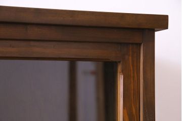 ラフジュ工房オリジナル　古い建具を活かしたガラス戸棚(食器棚、収納棚、陳列棚、キッチンボード)(2)