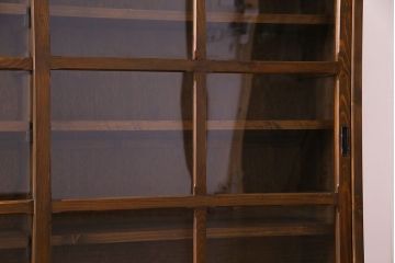 ラフジュ工房オリジナル　古い建具を活かしたガラス戸棚(食器棚、収納棚、陳列棚、キッチンボード)(2)