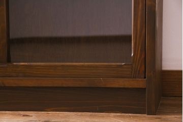 ラフジュ工房オリジナル　古い建具を活かしたガラス戸棚(食器棚、収納棚、陳列棚、キッチンボード)(2)
