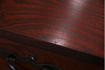 中古　岩谷堂箪笥　力強い杢目が存在感を放つ整理箪笥(和タンス、衣装箪笥、チェスト)