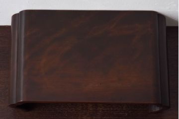 アンティーク雑貨　和製アンティーク　艶やかな質感が魅力的なくり抜きの花台(飾り台)