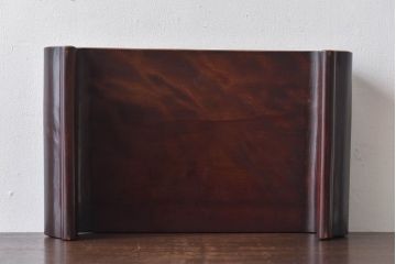 アンティーク雑貨　和製アンティーク　艶やかな質感が魅力的なくり抜きの花台(飾り台)