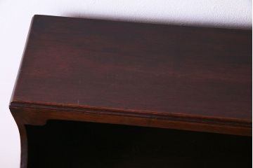 アンティーク家具　和モダン　褐色の色合いと意匠が魅力のブックケース(本箱、飾り棚)