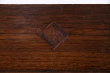 アンティーク家具　大正ロマン　栓材　ガラス扉の意匠がおしゃれな本箱(収納棚、飾り棚、食器棚、ブックケース)