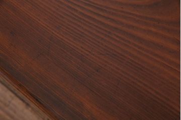 レトロ家具　昭和レトロ　ヒノキ材一枚板　小振りで取り入れやすい文机(1)