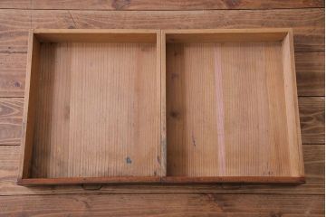 レトロ家具　昭和レトロ　ヒノキ材一枚板　小振りで取り入れやすい文机(3)