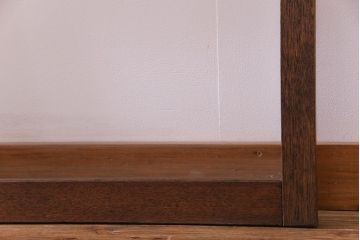 昭和レトロ　シンプルな横桟のガラス戸(窓、引き戸、建具)4枚セット